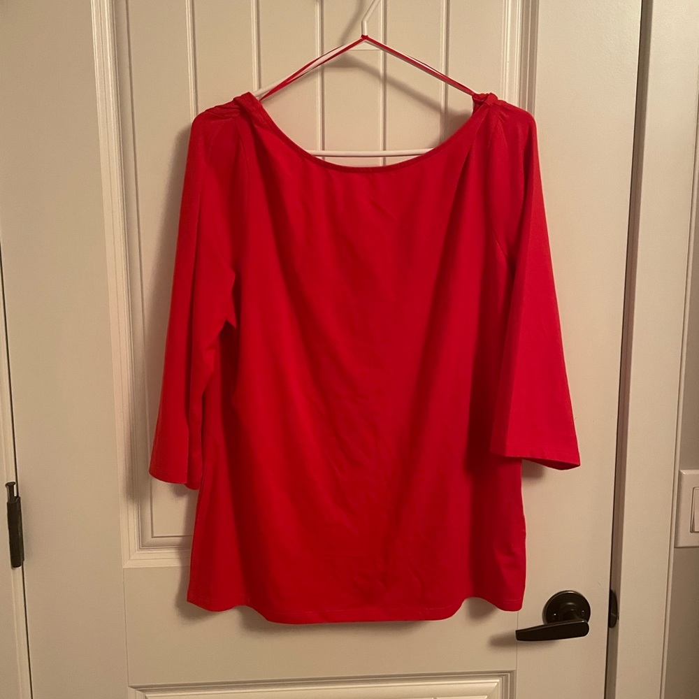 Red tunic top